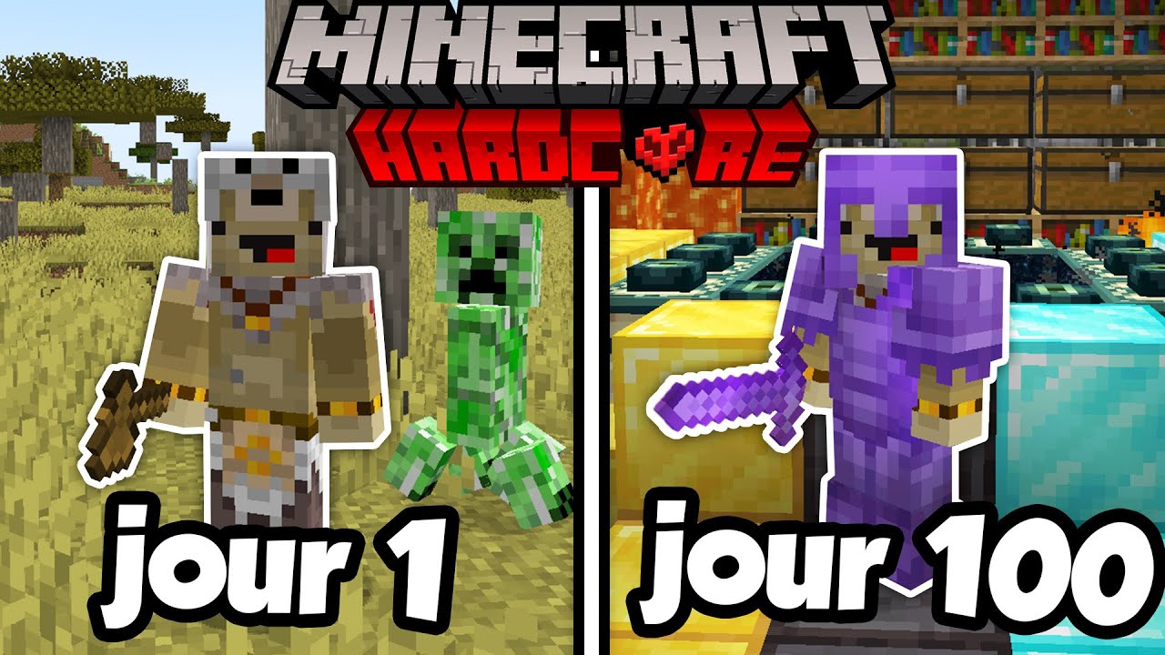 J'ai surv&eacute;cu 100 jours sur Minecraft en Hardcore... voici ce qui s'est pass&eacute;