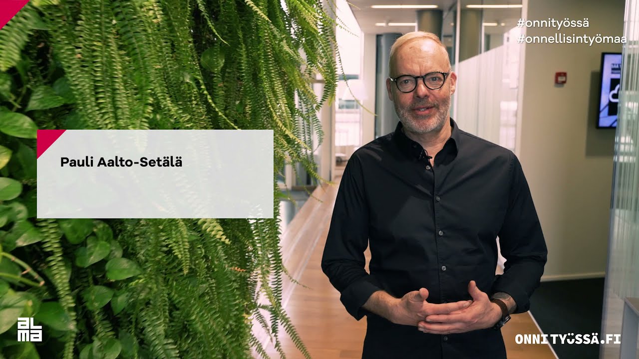 Pauli Aalto-Set&auml;l&auml; kertoo Onni ty&ouml;ss&auml; -verkkokurssista