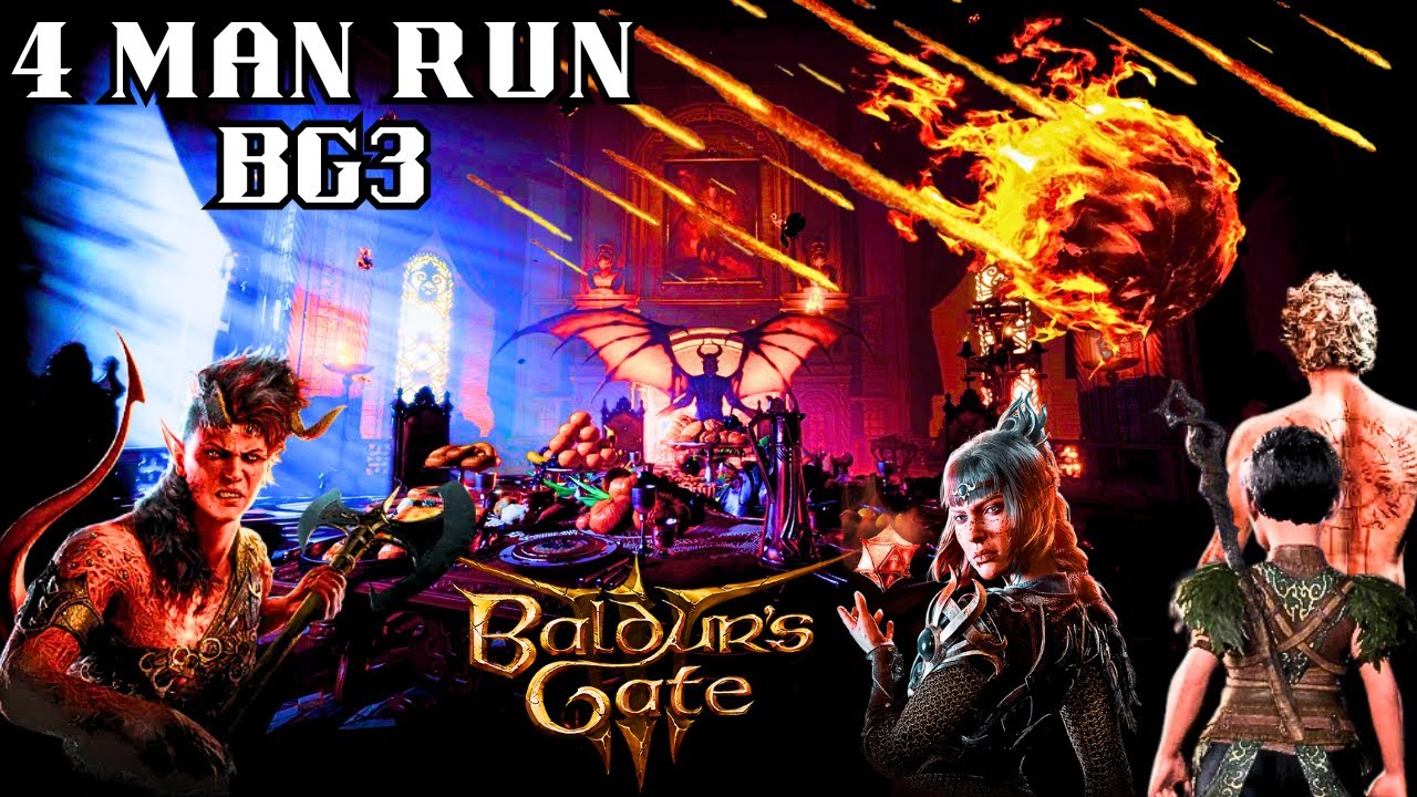 LIVE DISABLED STREAMER BG3 HONOUR MODE 4 PLAYER CHAOS UNDERDARK