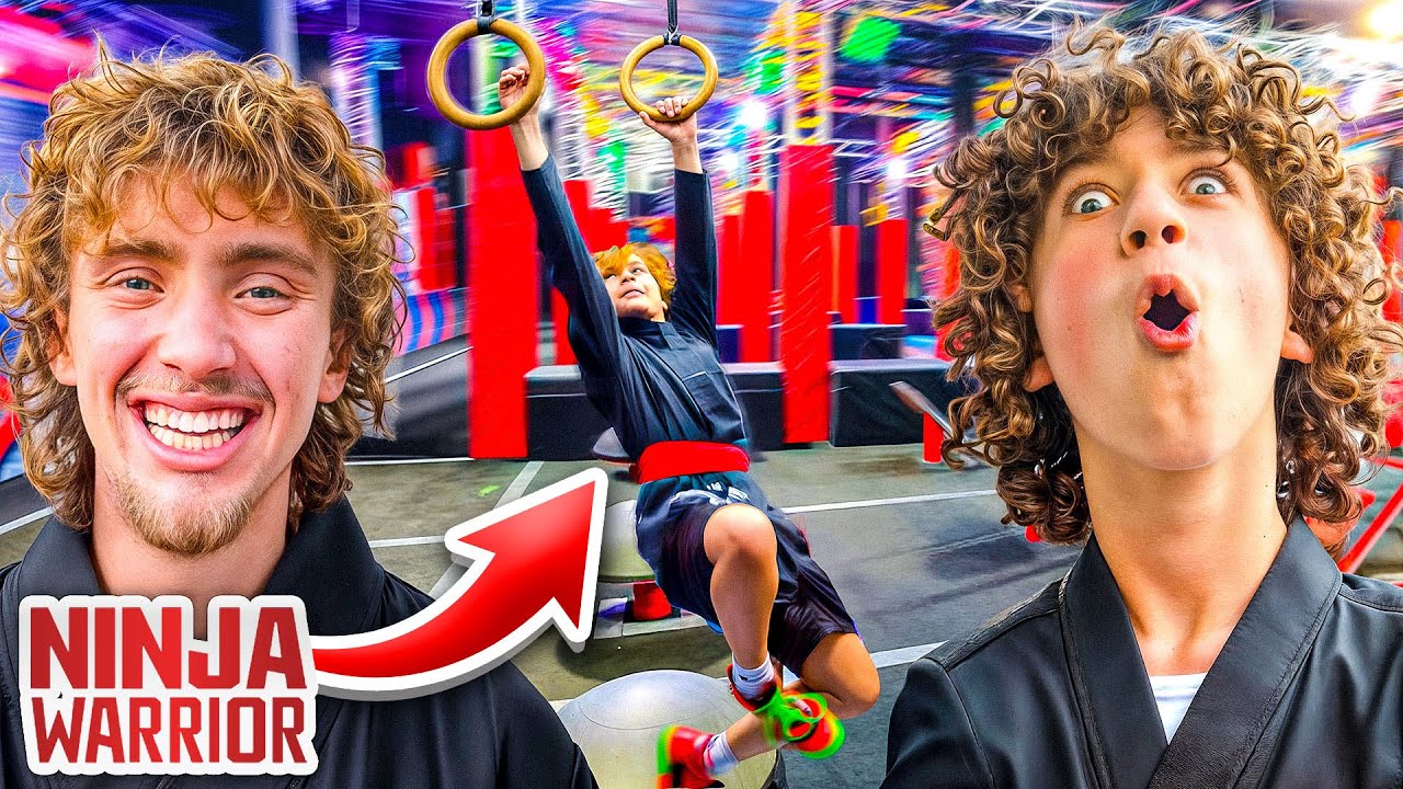NELSON NOAH AND NILES BECOME NINJA WARRIORS!!!!