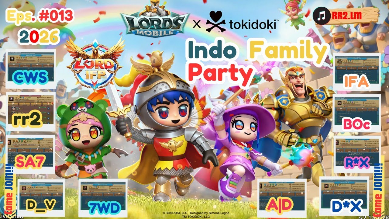 [ 🔴LIVE ] RALLY PARTY LEAGUE INDO PART 13 | WE MEAT THE TARGET OR WE R THE EATEN ONE | LORDS MOBILE