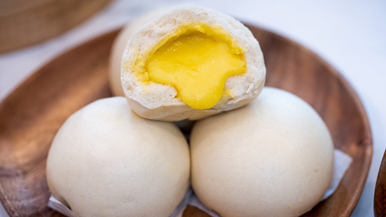 Рецепт кантонской булочки с заварным кремом на пару (липкий стиль)