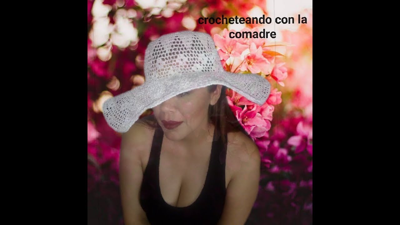 tutorial sombrero playero para el dia de las madres 1a parte facil y rapido