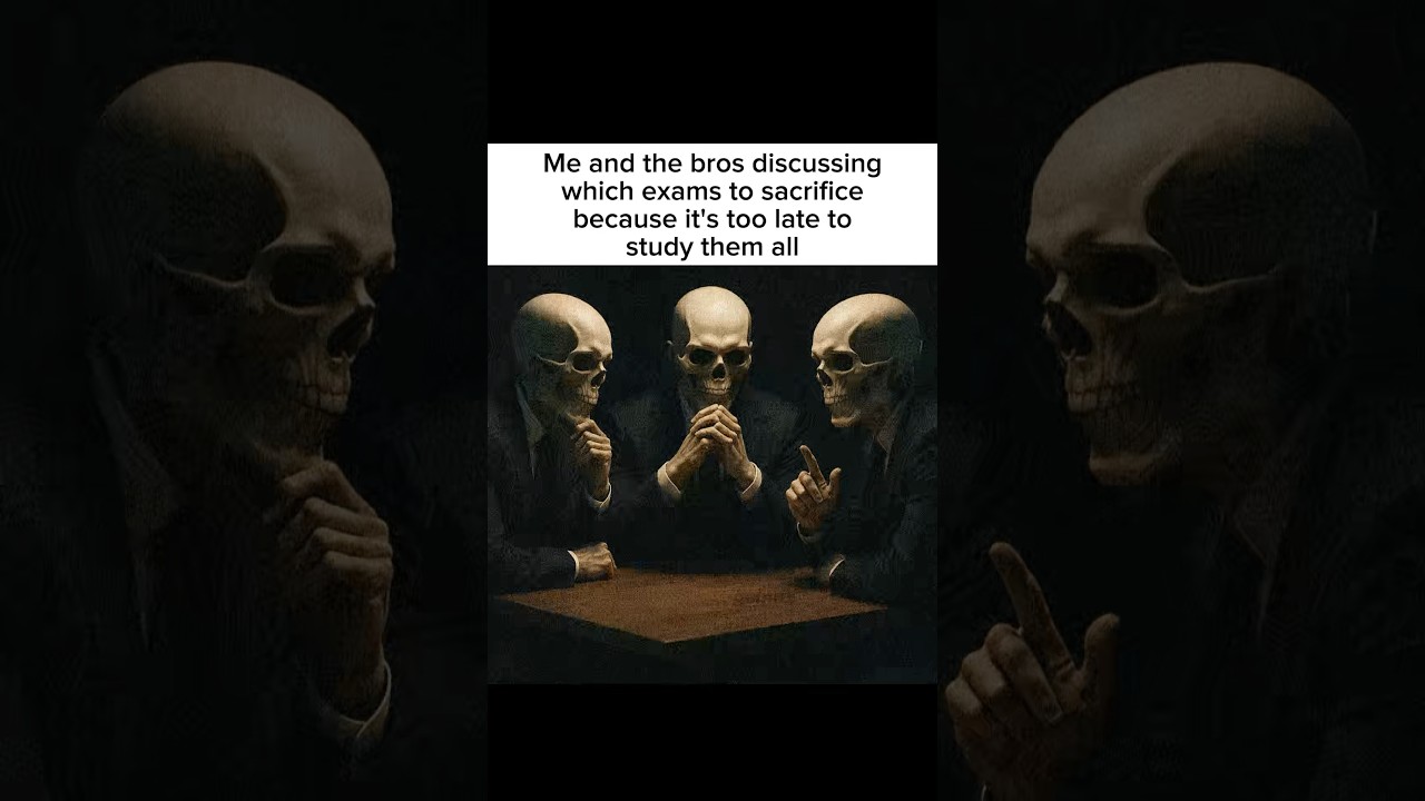 Me before exam be like