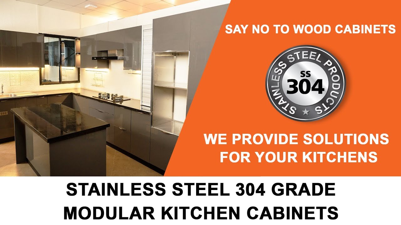 Stainless Steel Modular Kitchen Cabinets | Best Modular Kitchen