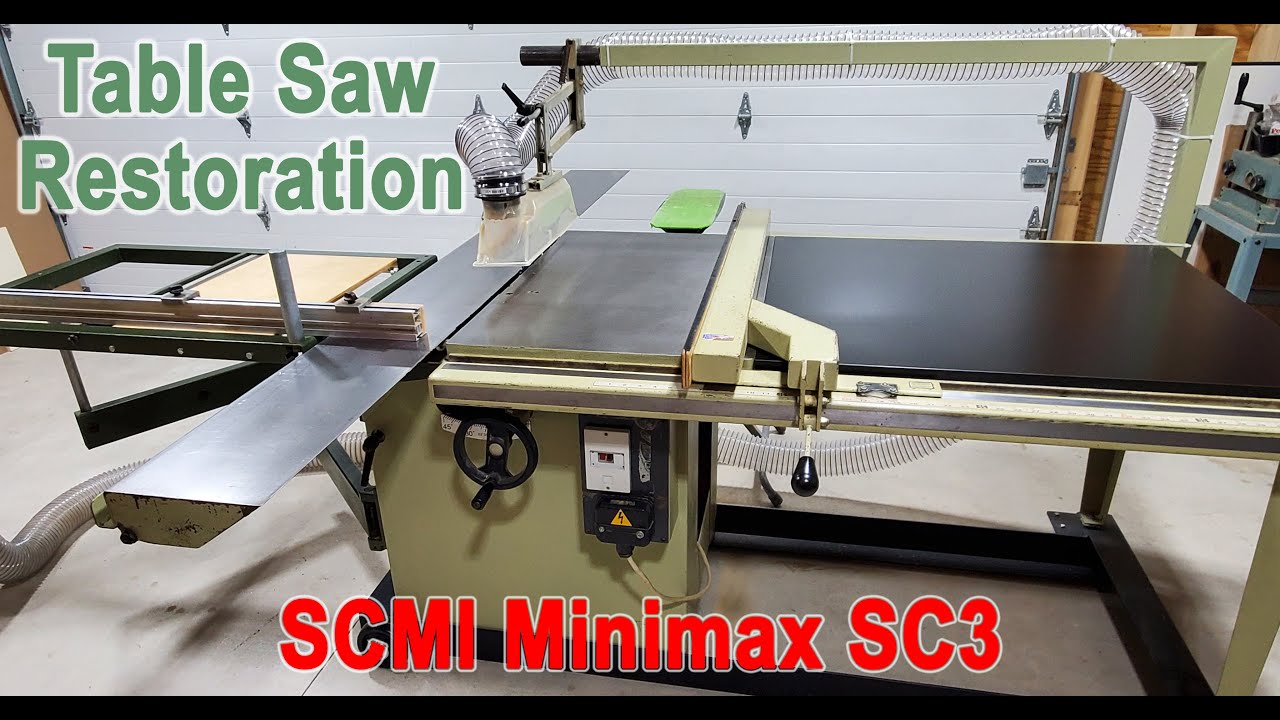 Table Saw Restoration - SCM Minimax SC3 Sliding Table Saw