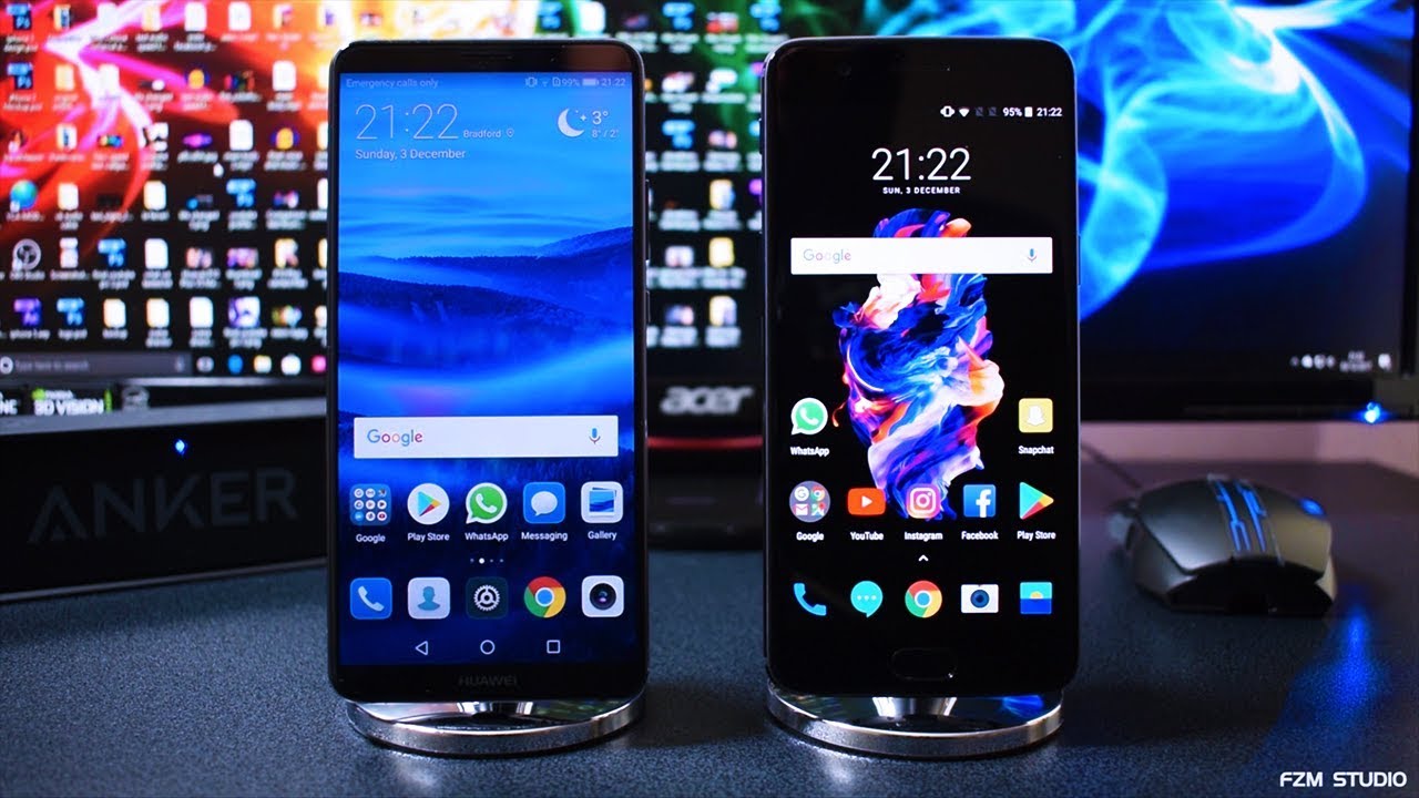 Huawei Mate 10 Pro VS OnePlus 5 - Speed Test