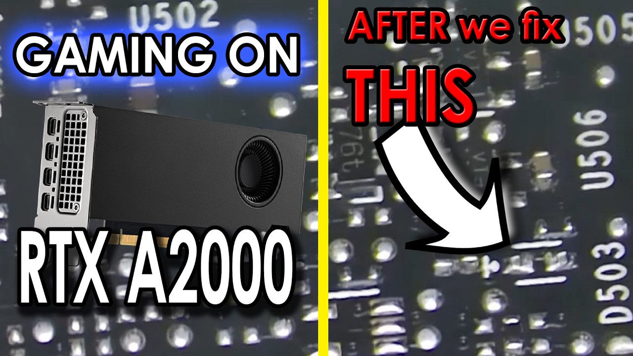 Lets fix RTX A2000 and try for gaming
