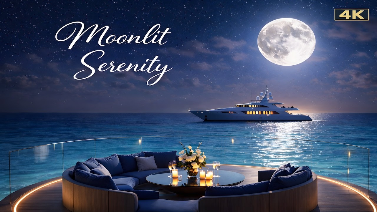 Luxury Chillout Lounge 2026 – 4K Moonlight Night for Deep Relaxation