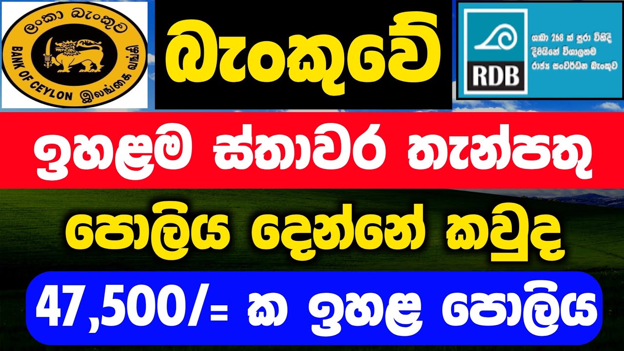 🇱🇰BOC Bank Vs RDB Bank Fixed Deposit Rates Comparison | Latest fd rates in sri lanka 2026 