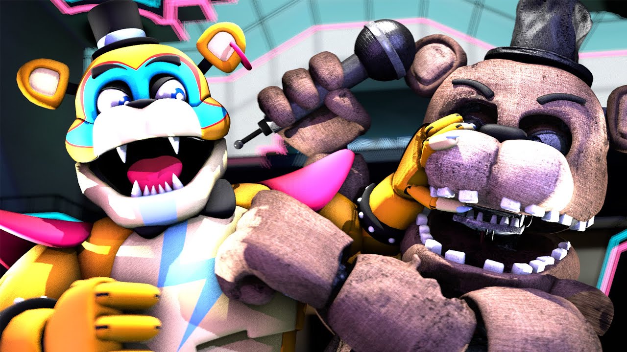 [SFM FNaF] Glamrock vs Withered Animatronics