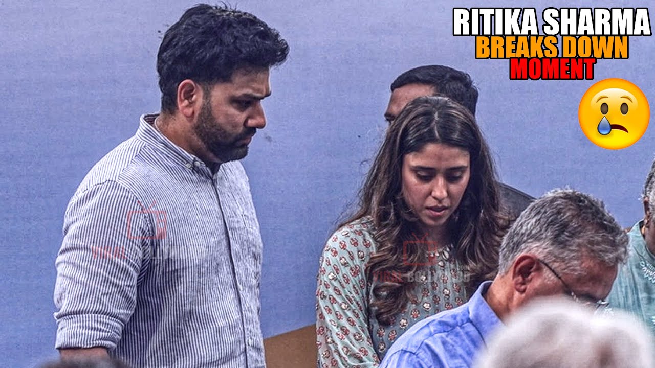 Rohit Wife Ritika Sharma Breaks Down During Rohit Sharma Stand Inauguration 😢 at Wankhede Stadium