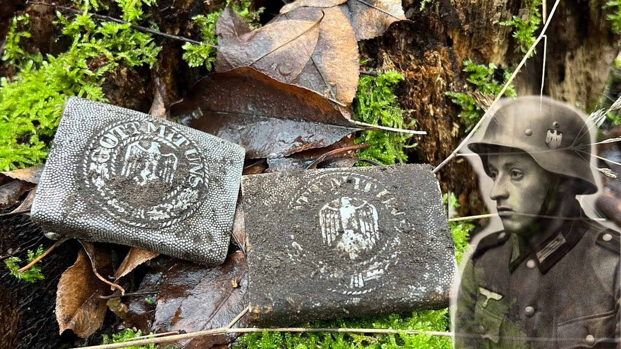 Ein WW2 Sensationsfund 2 Koppelschlösser in einem loch gefunden !!! Schatzsuche, Metalldetektor .
