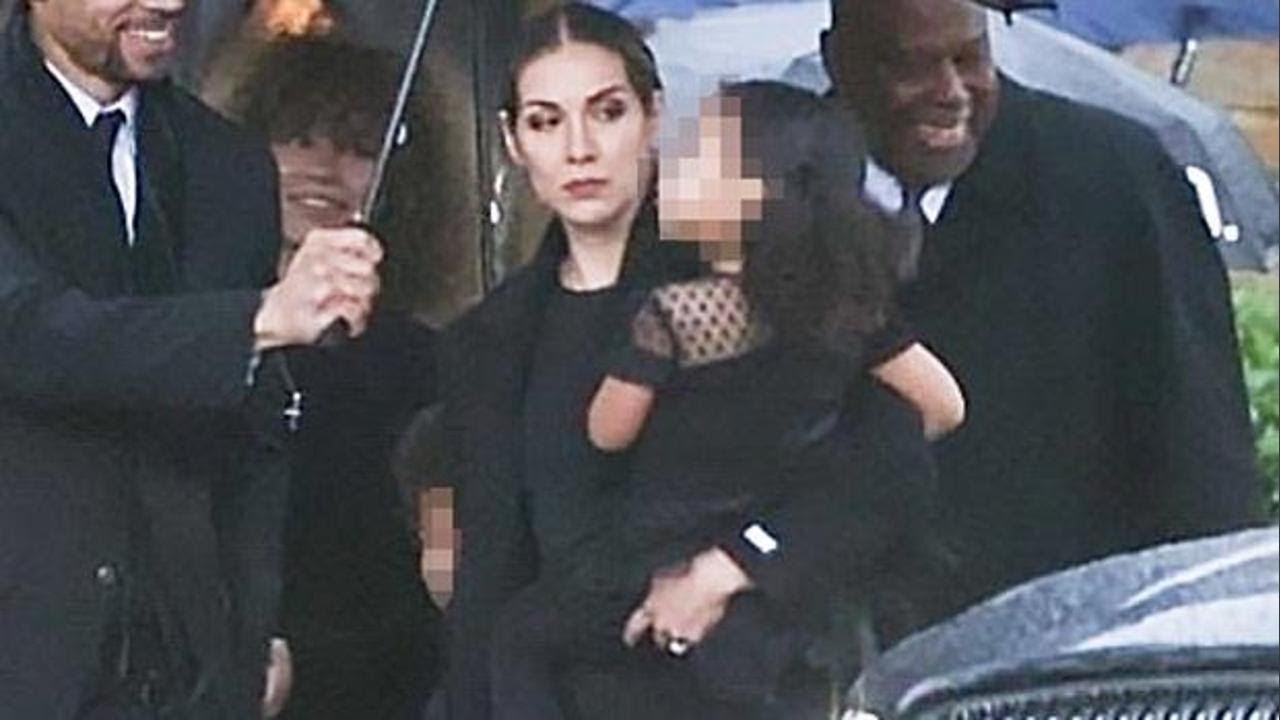 Three weeks after his passing, Allison Holker attends her late husband tWitch's private funeral.