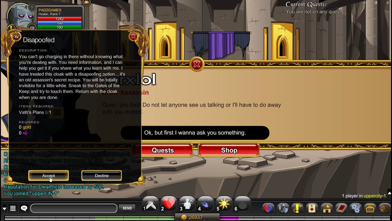 AQW - DISAPOOFED (QUEST)