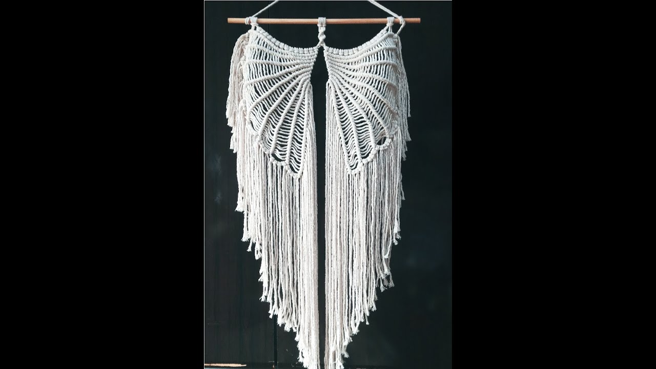 Macramê: Asas de anjo / Angel wings