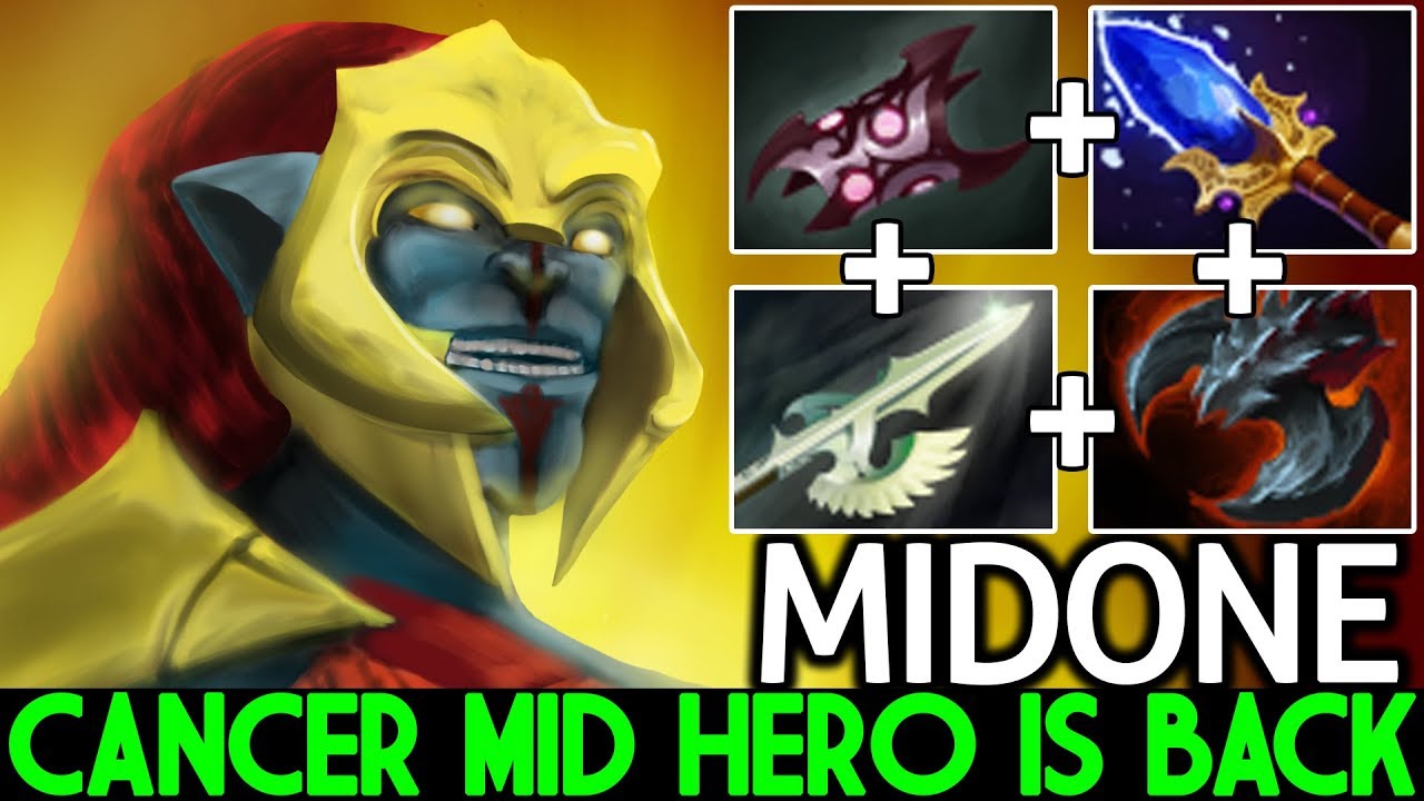 MIDONE [Huskar] Cancer Mid Hero is Back Scepter Build 7.24 Dota 2