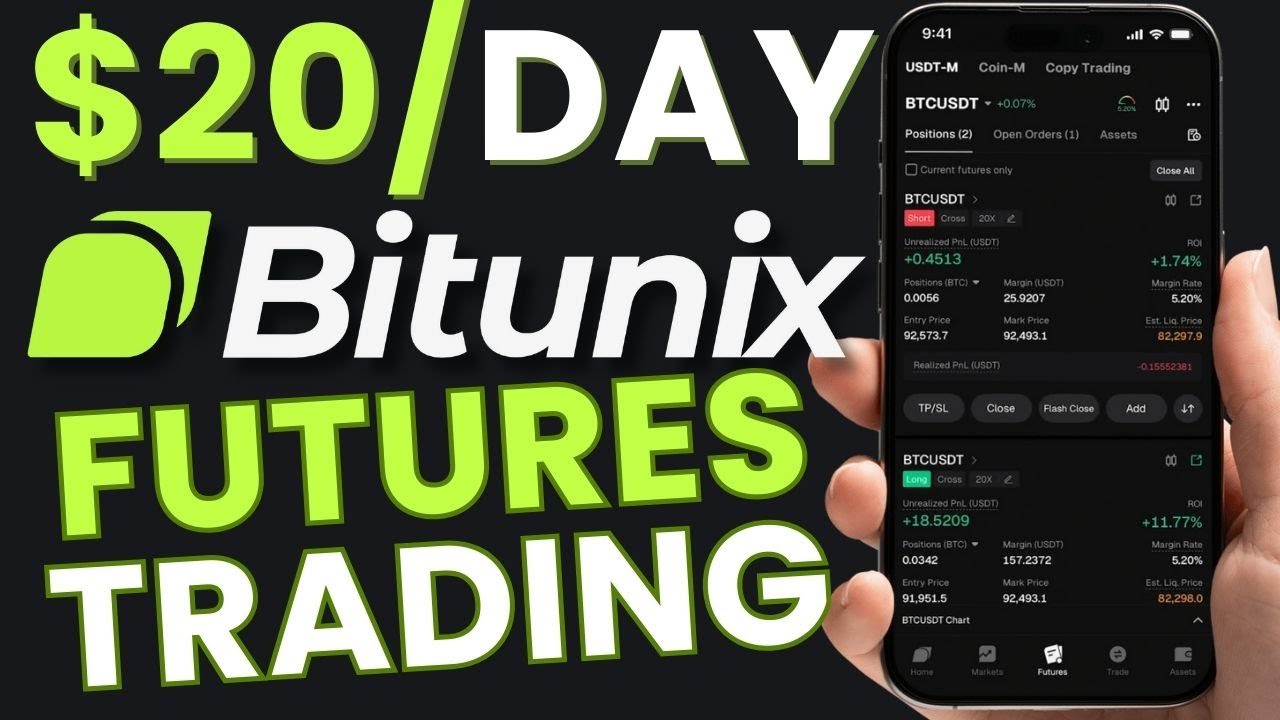 $20 Daily - Bitunix Futures Trading Tutorial Step-By-Step For Complete Beginners