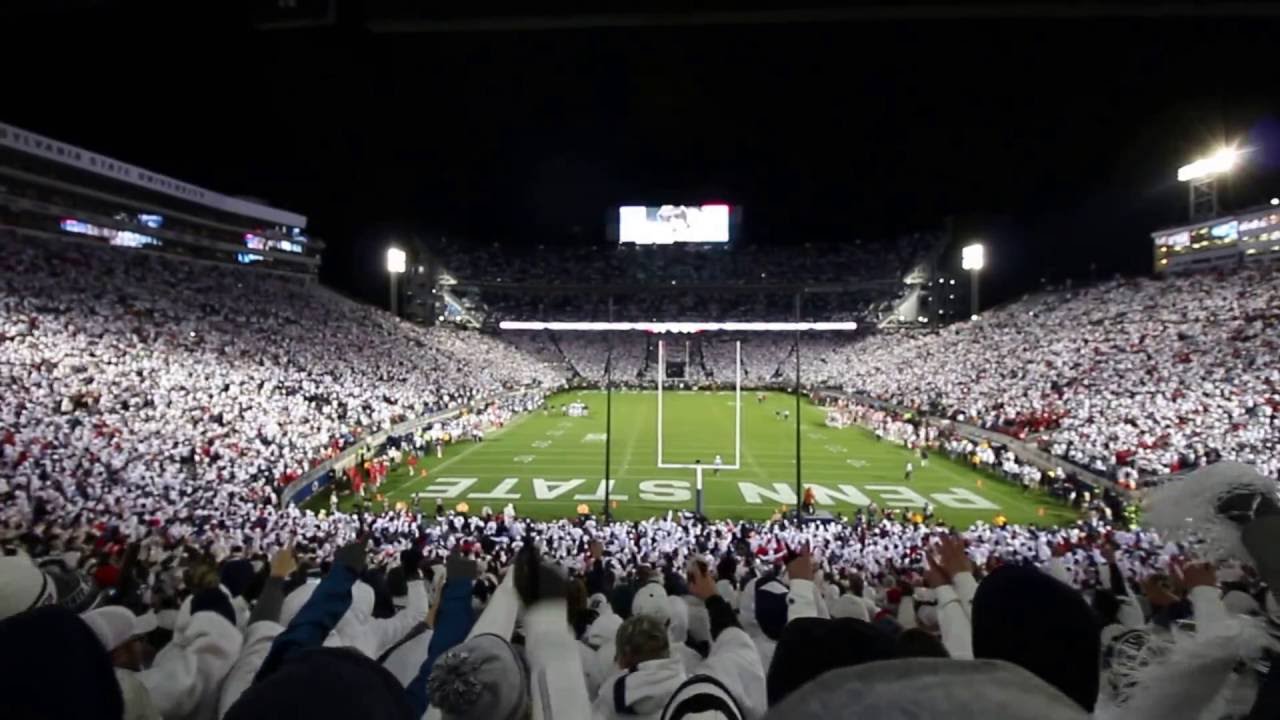 PSU vs OSU White Out 10-22-16 Sweet Caroline