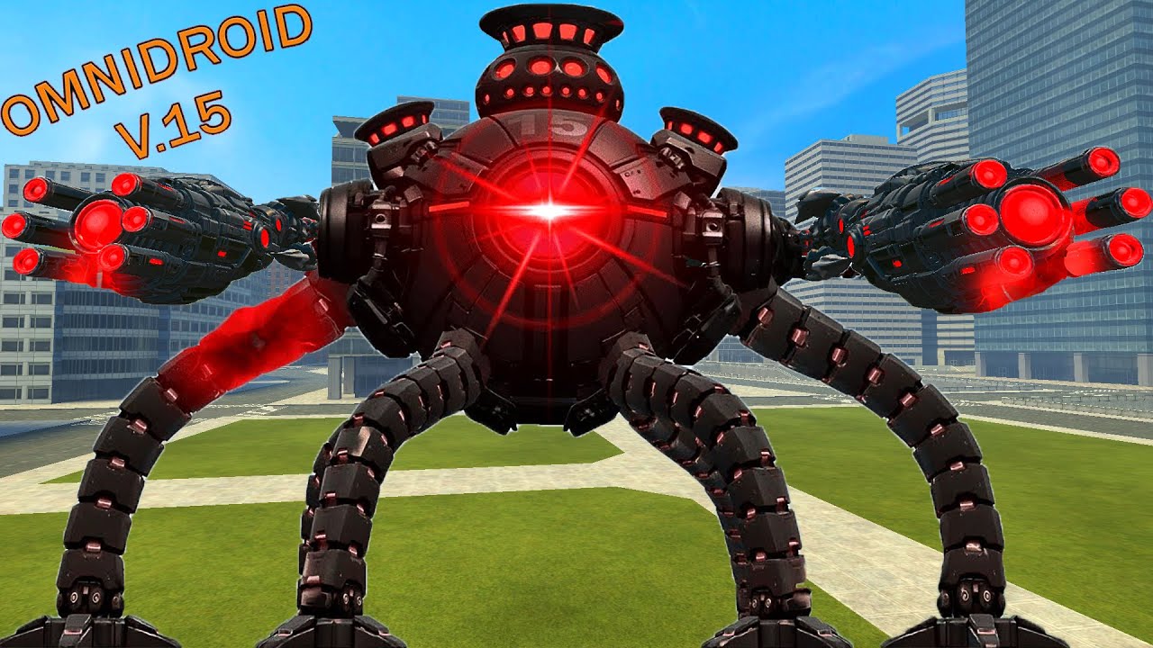 NEW I BECOM OMNIDROID V.15 ROBOT FROM ROBLOX In Garry's Mod!!!