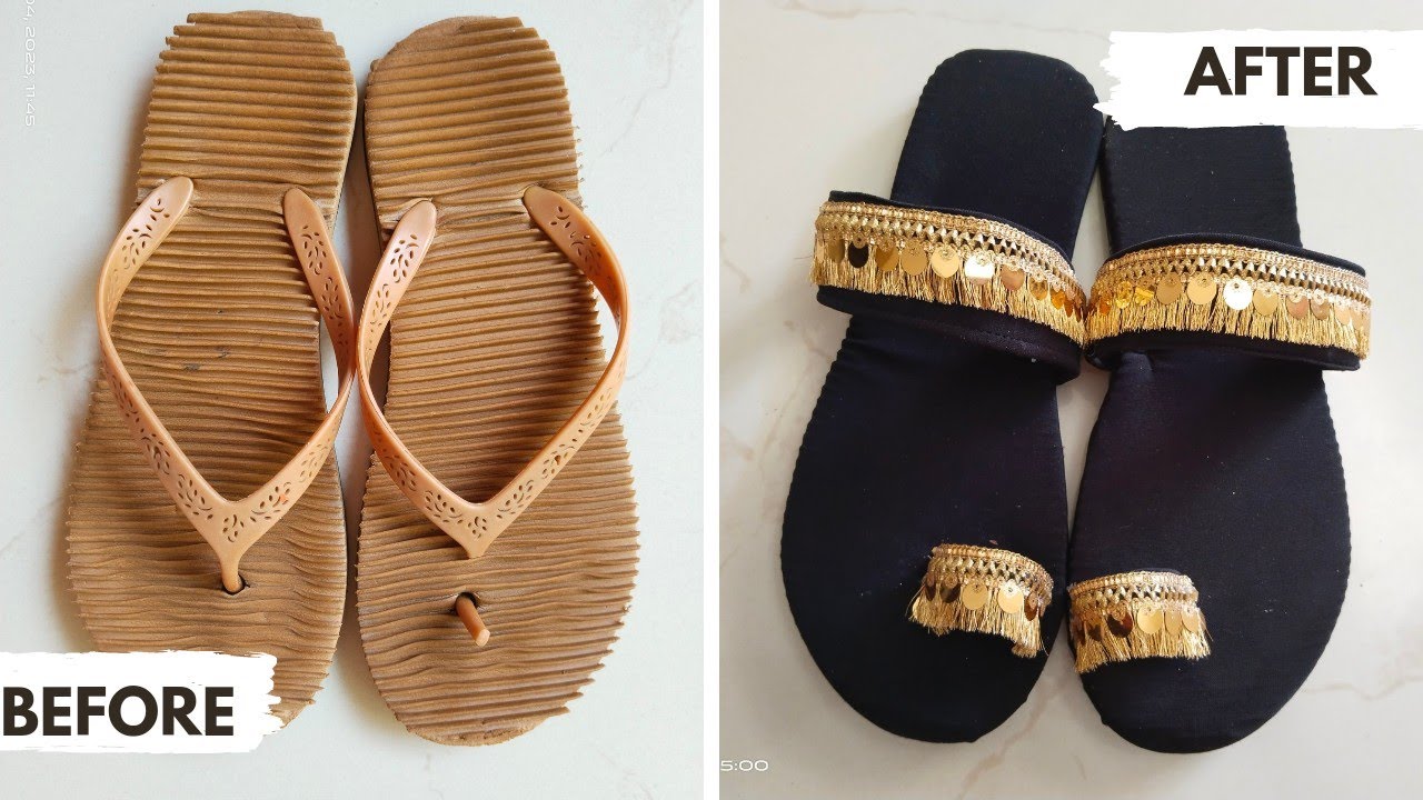 how can I reuse old sandals || reuse old chappal || DIY chappal || पुरानी चप्पल का उपयोग कैसे करें