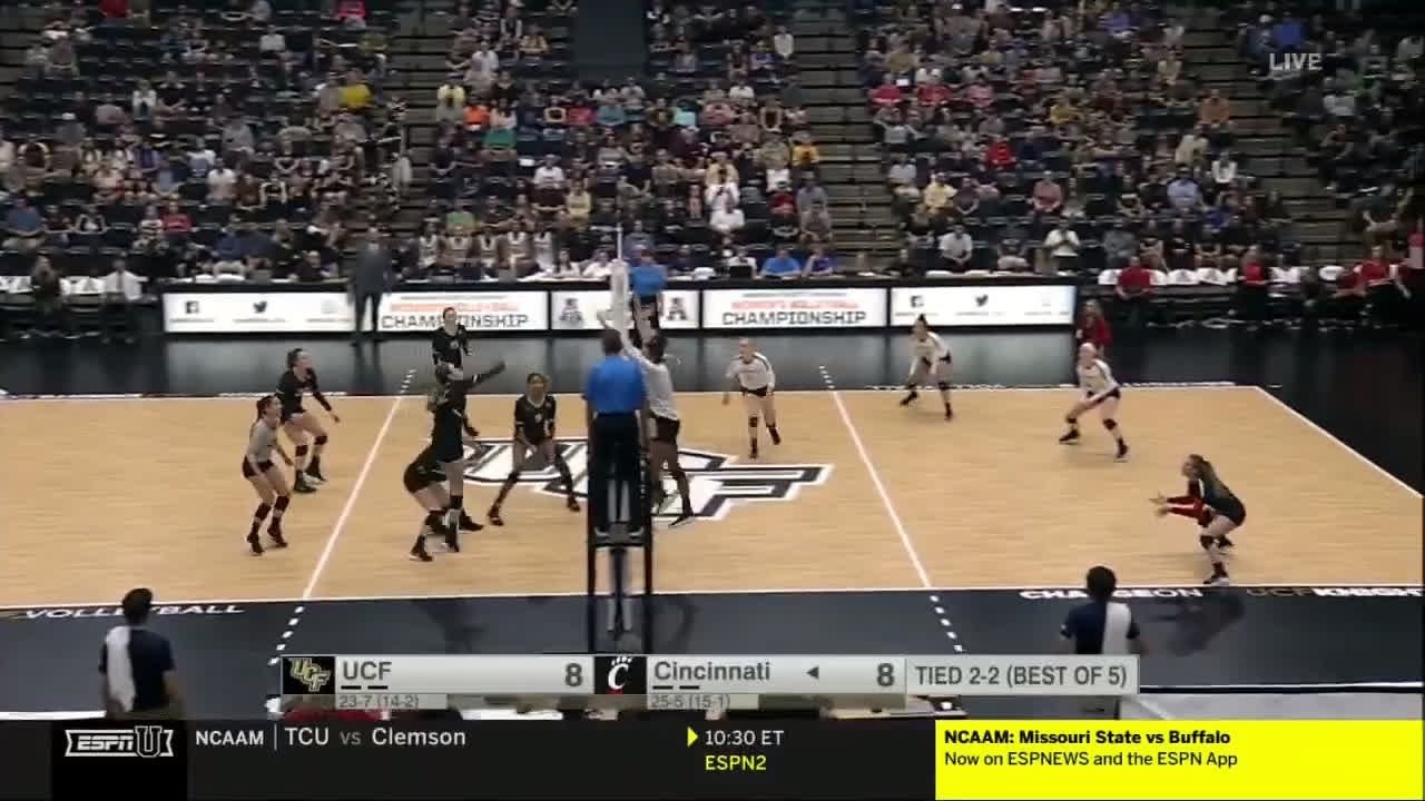 2019 Volleyball Championship Final: UCF vs. Cincinnati