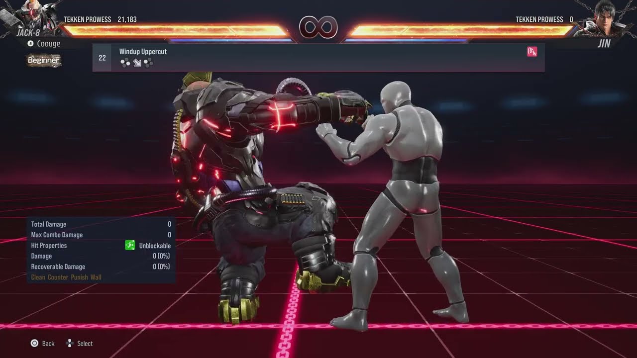 Tekken 8 - Jack-8 All Moves (Move List/Command List)