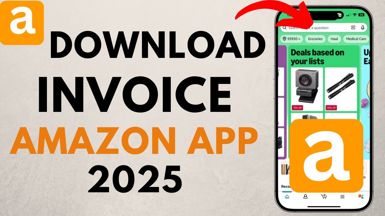 How to Get Invoice on Amazon App - iPhone & Android