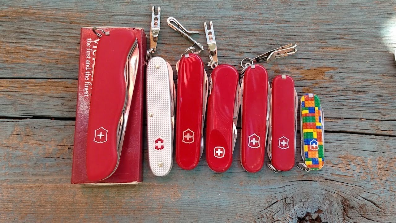 Different Sizes of Swiss Army Knives & My Favorite at the Moment