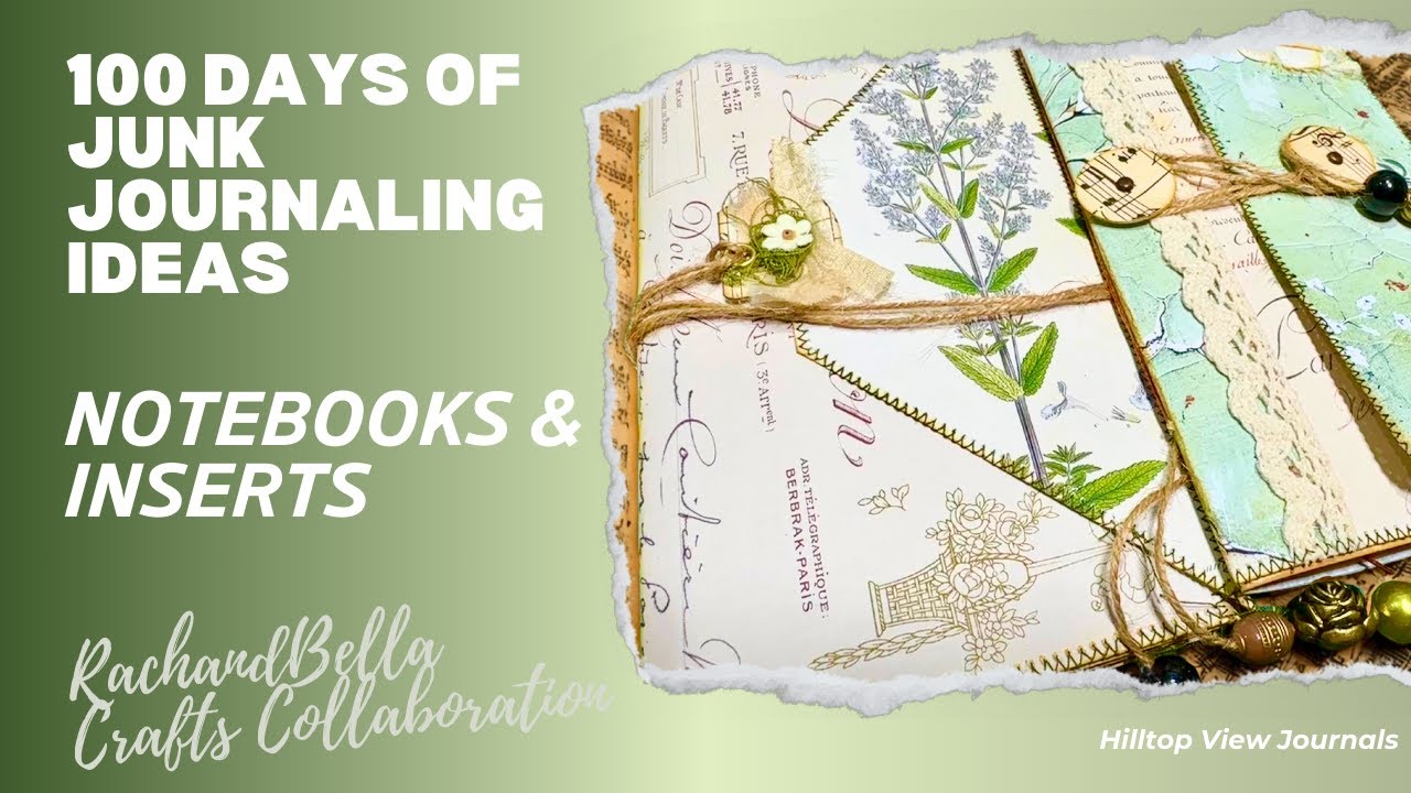 #100daysjji How I make my Basic Junk Journal Notebook Inserts for Journaling #junkjournal