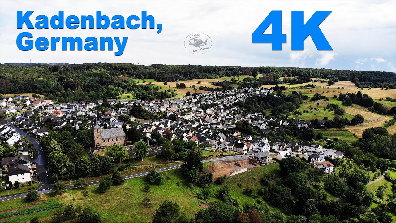Vista Aérea de Kadenbach, Alemania ( Germany ) - Tomas con Mavic Air - Paisajes 4K, Aerial Views
