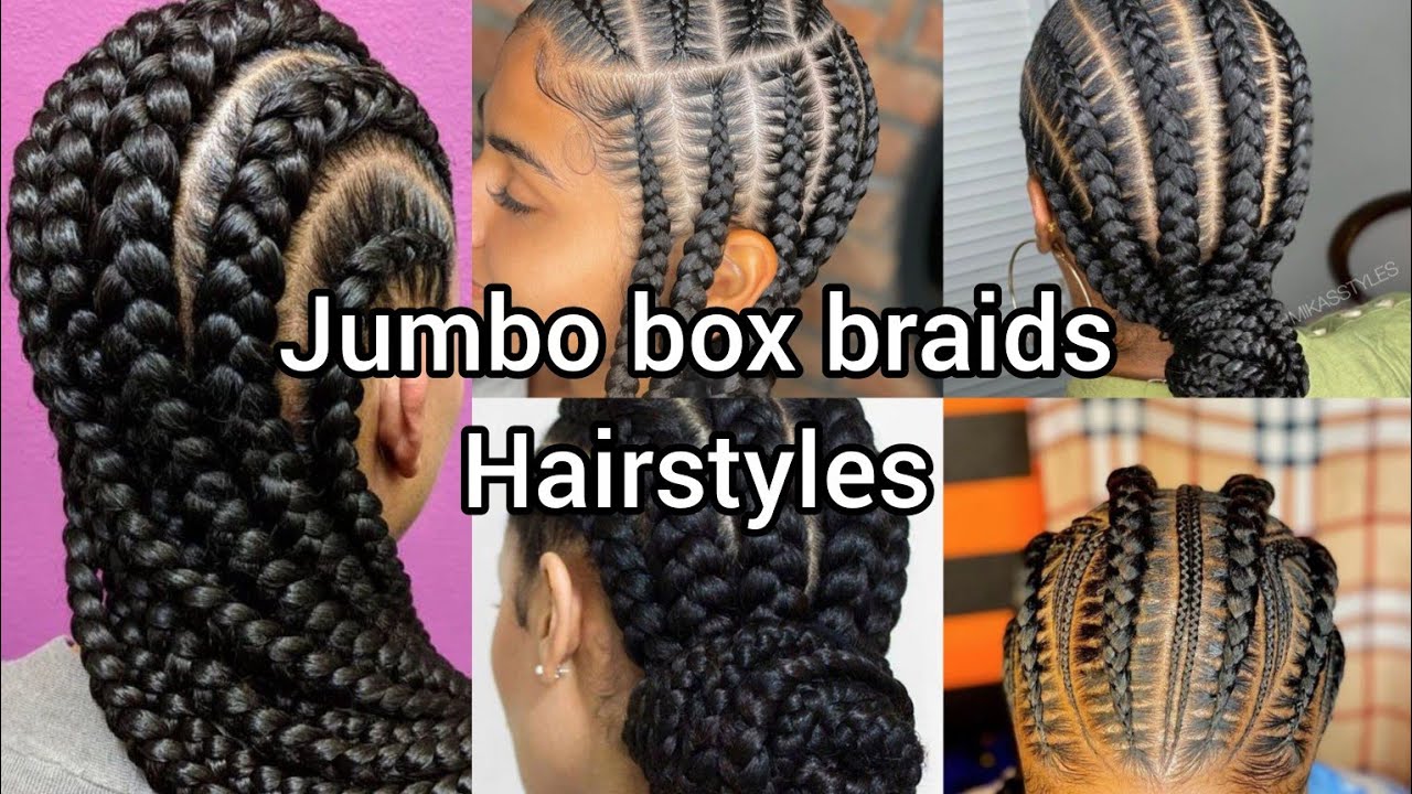 JUMBO BOX BRAIDS HAIRSTYLES | JUMBO CORNROW BRAIDS 2026 | JUMBO BRAIDS
