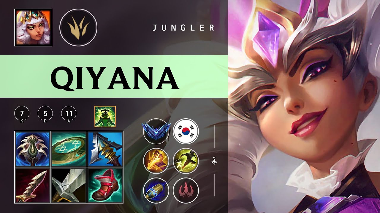 Qiyana Jungle vs Talon - KR Diamond Patch 26.02