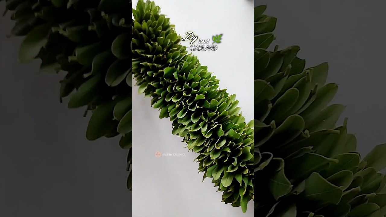 🌿 DIY Leaf Garland | Easy Handmade Decoration Ideas #Shorts