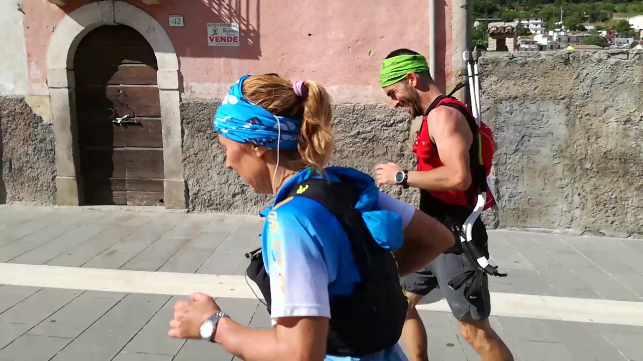 Arrivo ultra serra di Celano con Francesca Canepa e Domenico Giosi (82 km e 4800 D+)
