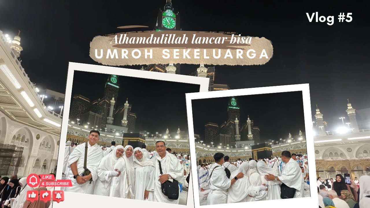 Menjalankan Ibadah UMROH bersama Keluarga, masyaAllah rasanya #umrah #family