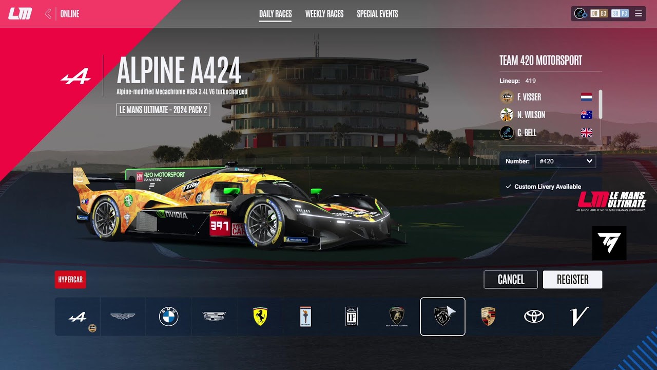 Le Mans Ultimate Live Stream - 07/02/2026