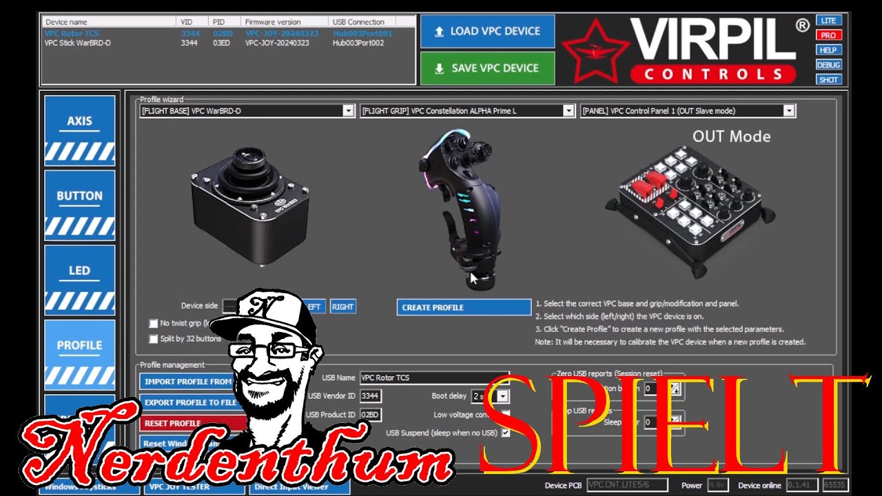 Virpil Konfiguration