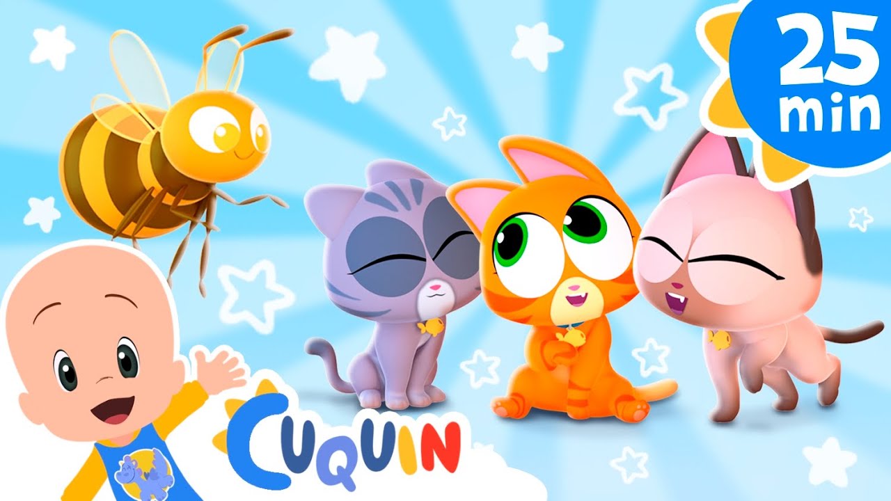The little cat wants to be a bee | Cleo & Cuquin: Educational videos