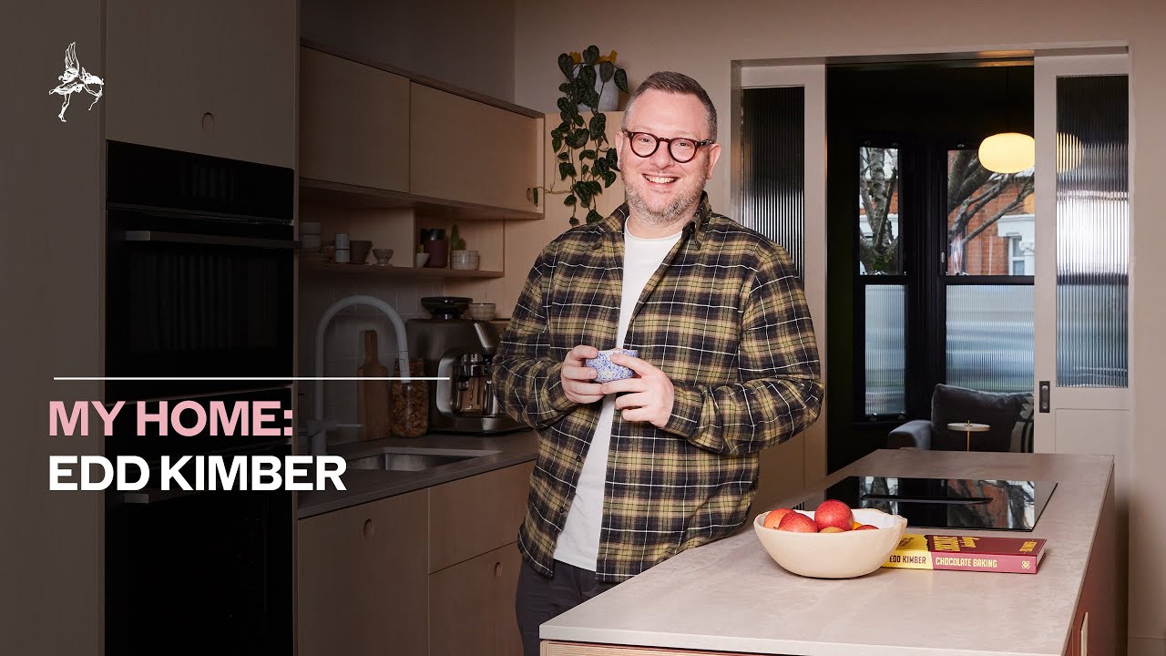 Победитель шоу Great British Bake Off Эдд Кимбер показывает нам кухню своей мечты в Уолтемстоу.