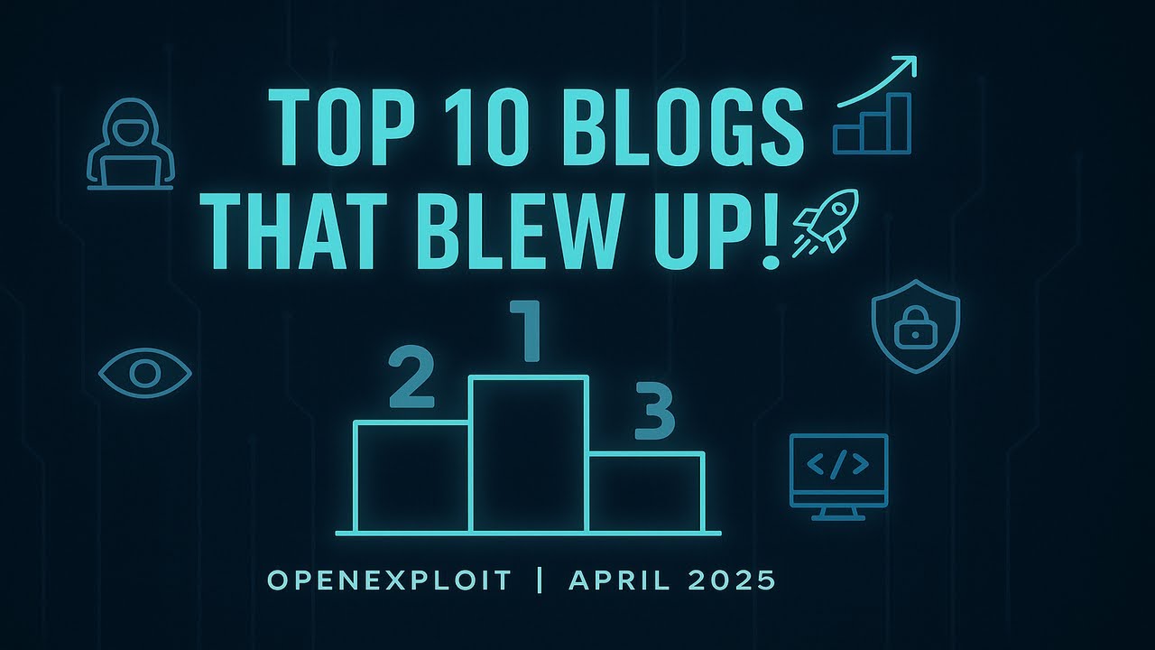 Top 10 Cybersecurity Blog Posts That Made April 2025 a Breakthrough Month for OpenExploit
