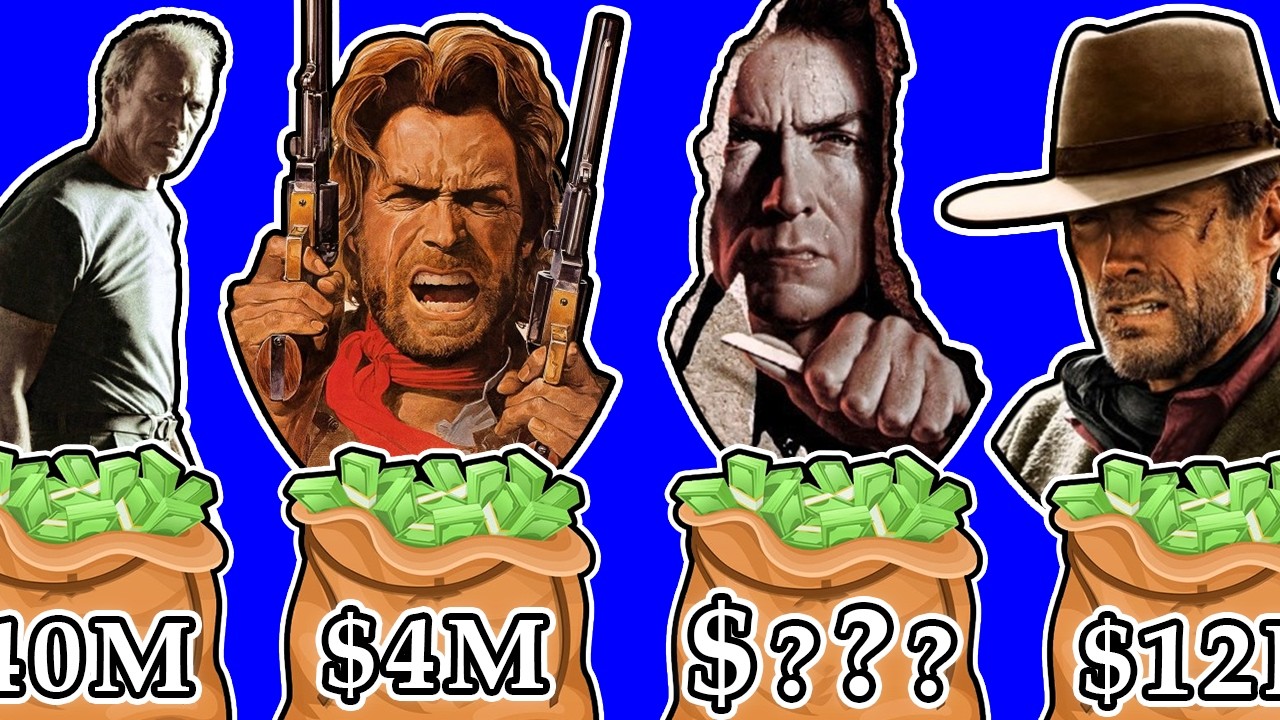 💰 Clint Eastwood Paycheck for Every Movie | Hits & Flops