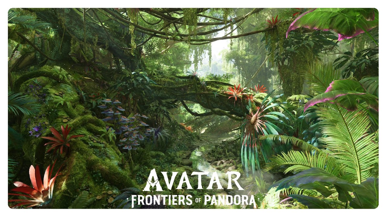 Pandora Rainforest - Avatar: Frontiers of Pandora | Gentle Stream, Wildlife, Alien Sounds, Wind