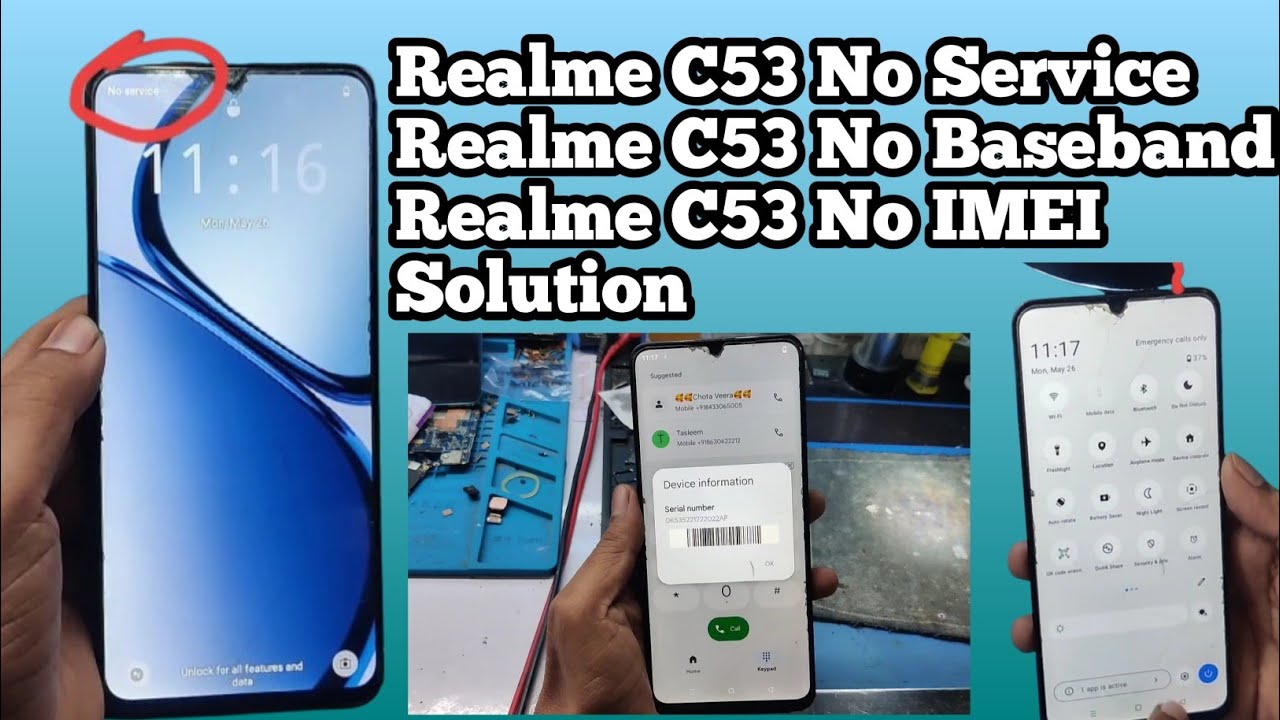 Realme C53 No Service Solution||Realme C53 No imei & No Baseband Solution Other Shop Return Solution