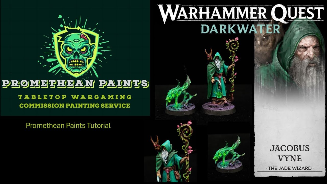 WARHAMMER QUEST DARKWATER JACOBUS VYNE PAINTING TUTORIAL GREEN AGE OF SIGMAR