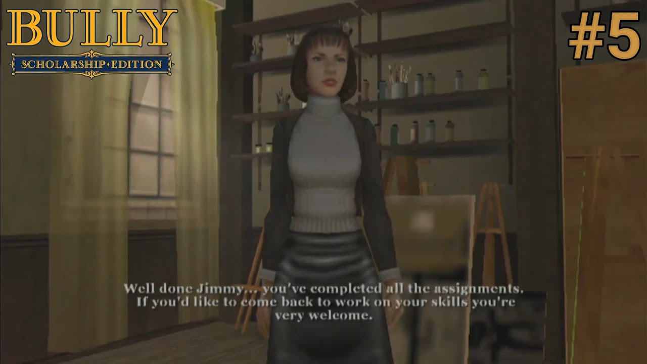 BULLY | LAST ART CLASS #5 | Kissing Bonus Unlocked | Kiss Girls Without Giving a Gift! (PS3 1080p)