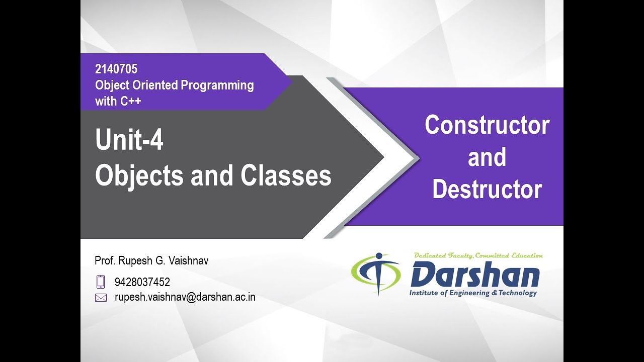 4.05 Constructors and Destructors in C++