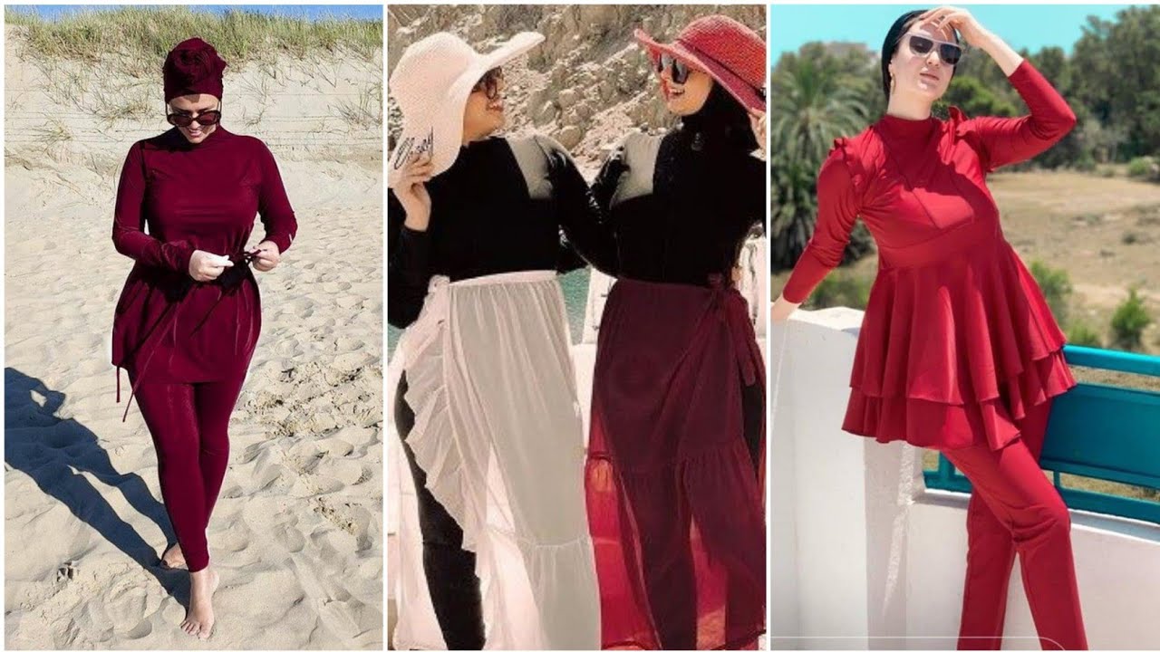 اختیارات مايوهات المحجابات حسب الجسمالبوركينيا |burkini hijab swimsuit 2022