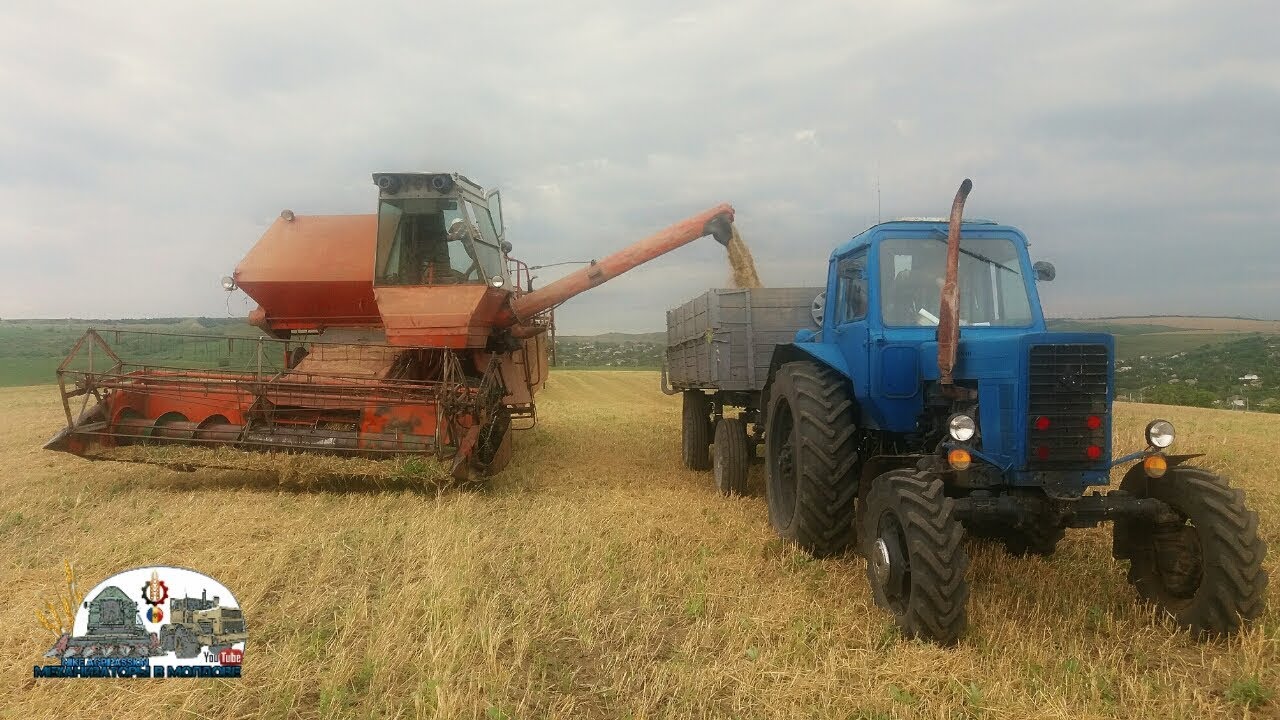 Нива Ск5 М-1✔подследний вальс✔уборка ячменя✔Мтз 82 ,Мтз 820