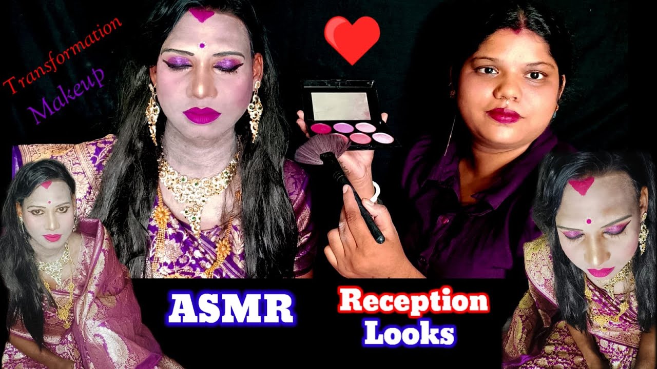 ASMR~Doing My Elder Brother Weeding Reception Transformation Makeup (Tutorials) @asmrsangi7044